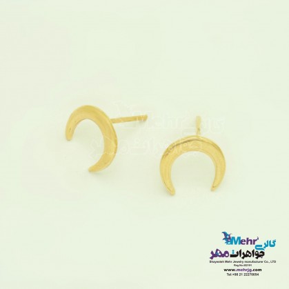 گوشواره طلا - طرح هلال-ME1082